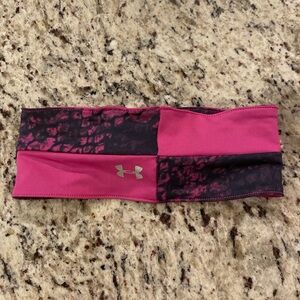 Under Armour Pink and Black Headband